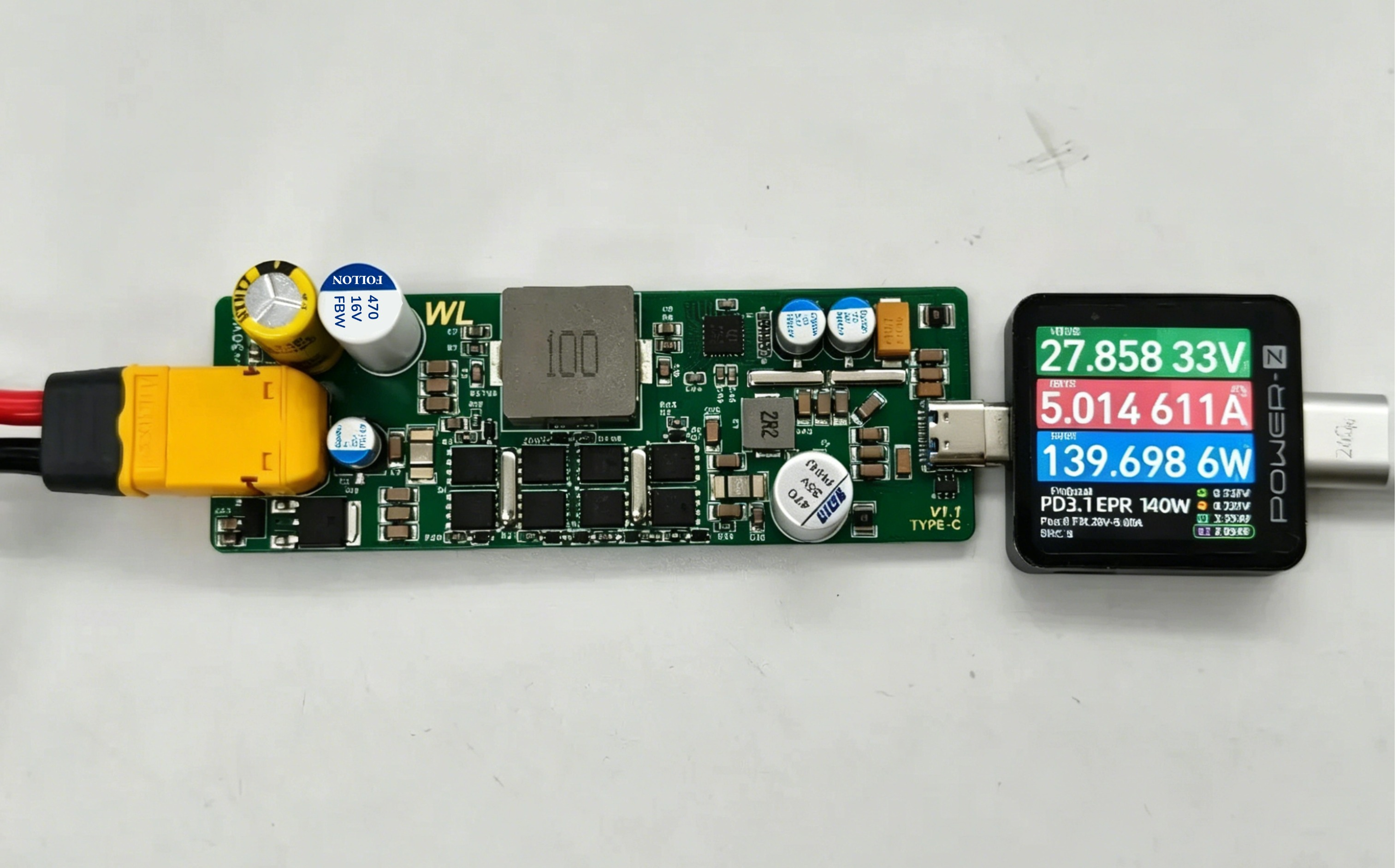 从PowerPi X140C-C拆解看高温滤波解决方案：为何紧凑型快充模块需要FOLLON富隆电子的FBW固液混合电容产品